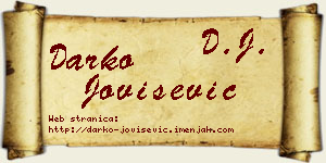 Darko Jovišević vizit kartica